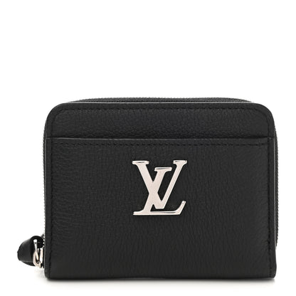 Louis Vuitton Calfskin Lockme Zippy Coin Purse Black 1 of 6