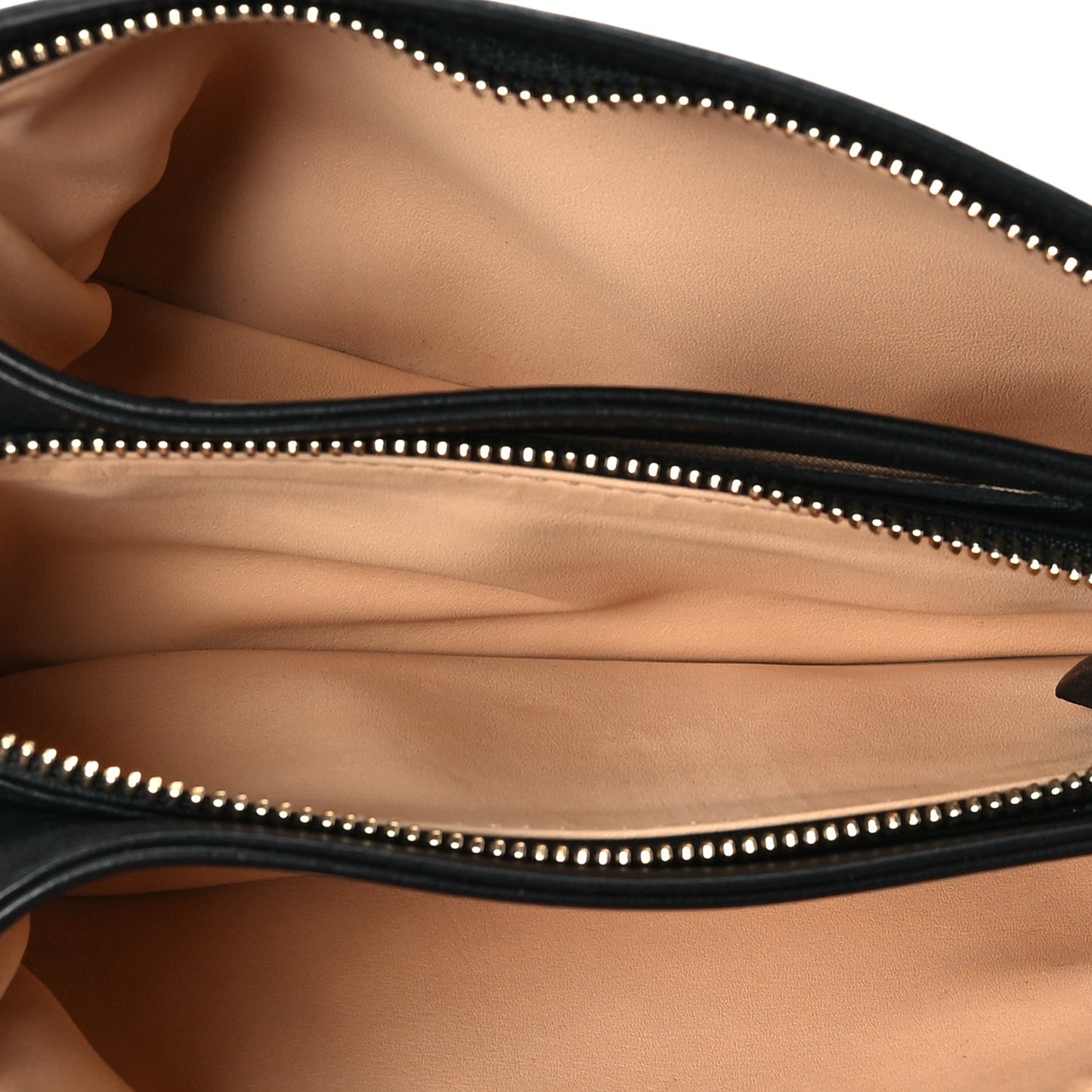 Grained Calfskin Triple Wristlet Pouch Black