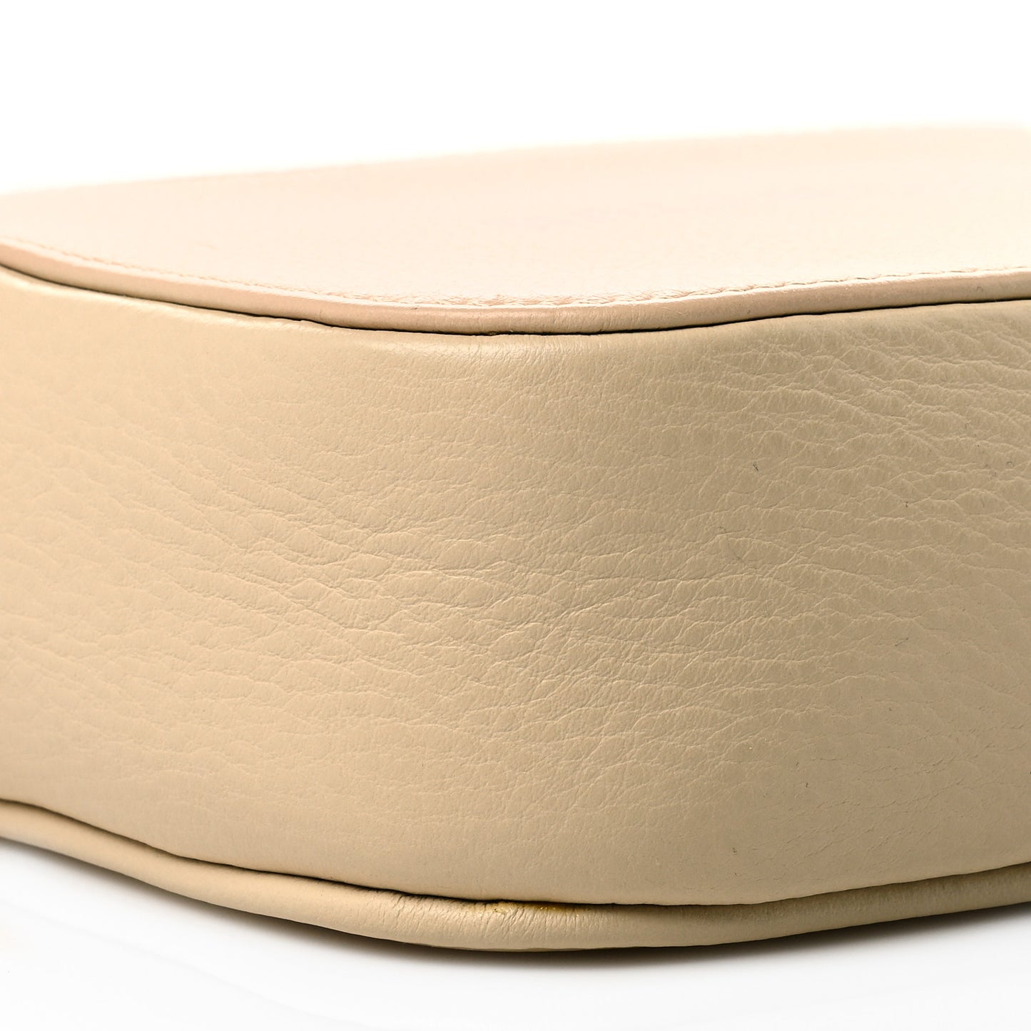 Calfskin Logo XS Everyday Camera Bag Light Beige Black