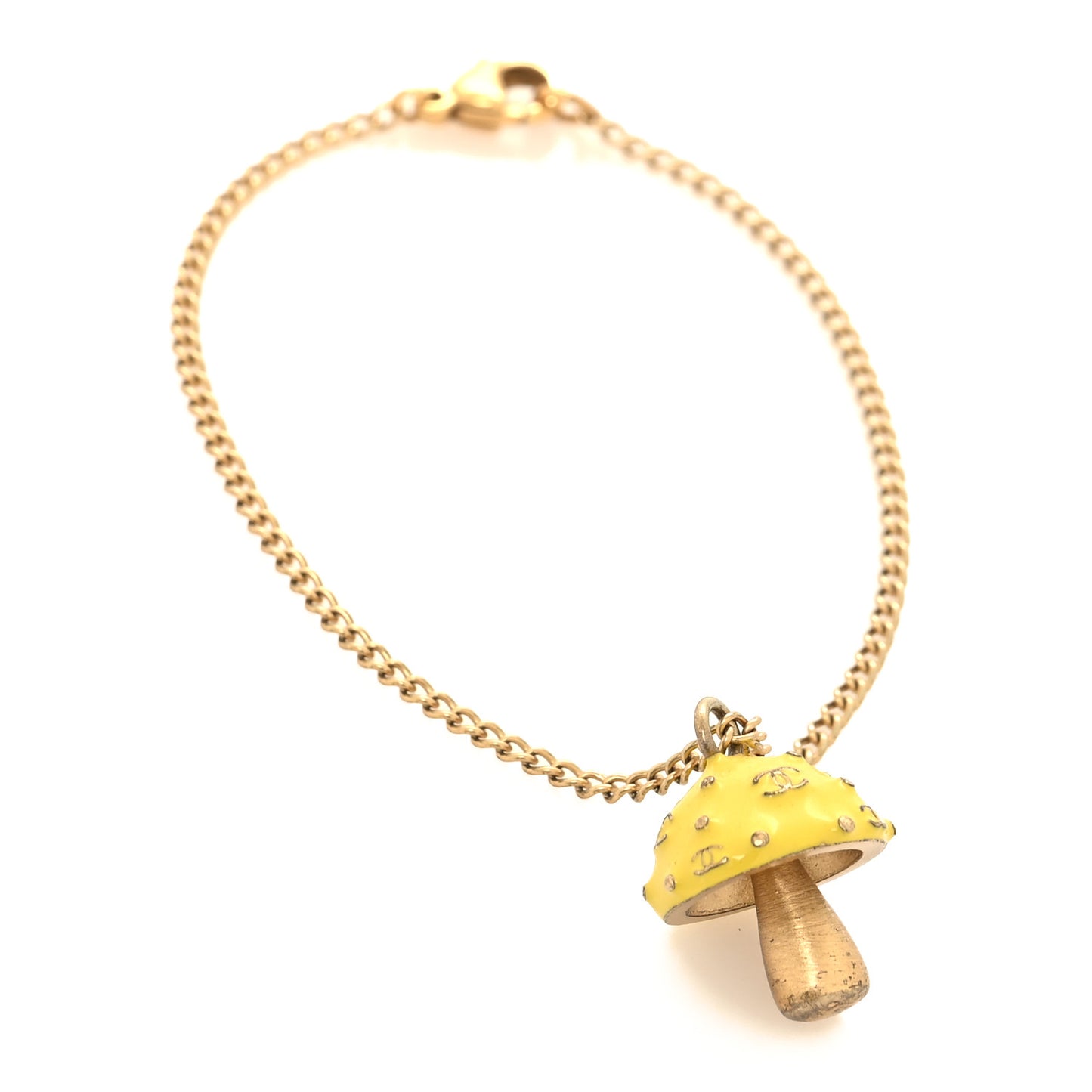 Metal Coco Mushroom Bracelet Yellow Gold