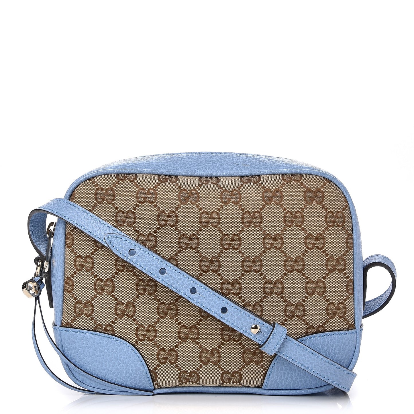 Monogram Mini Bree Messenger Bag Beige Mineral Blue