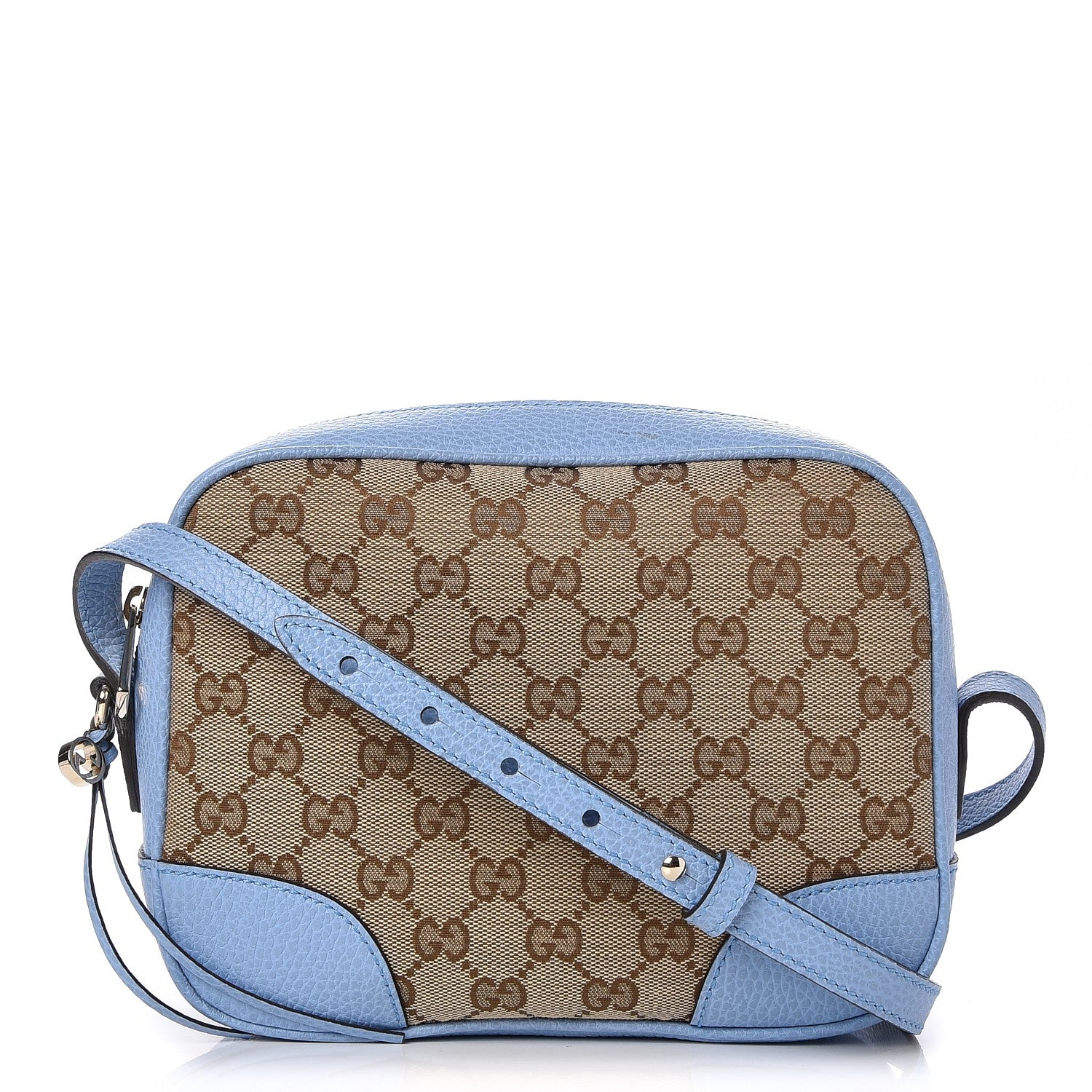 Gucci Monogram Mini Bree Messenger Bag Beige Mineral Blue 1 of 8