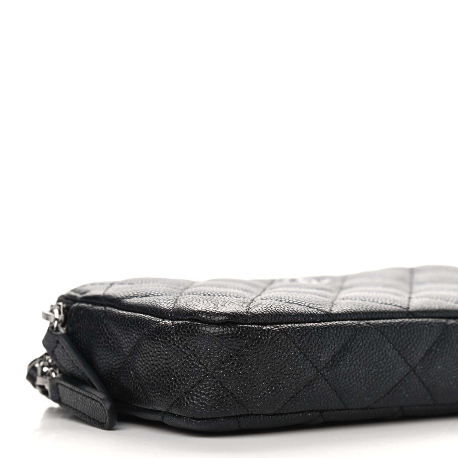 Chanel Iridescent Caviar Quilted Small Clutch With Chain Black 8 of 9