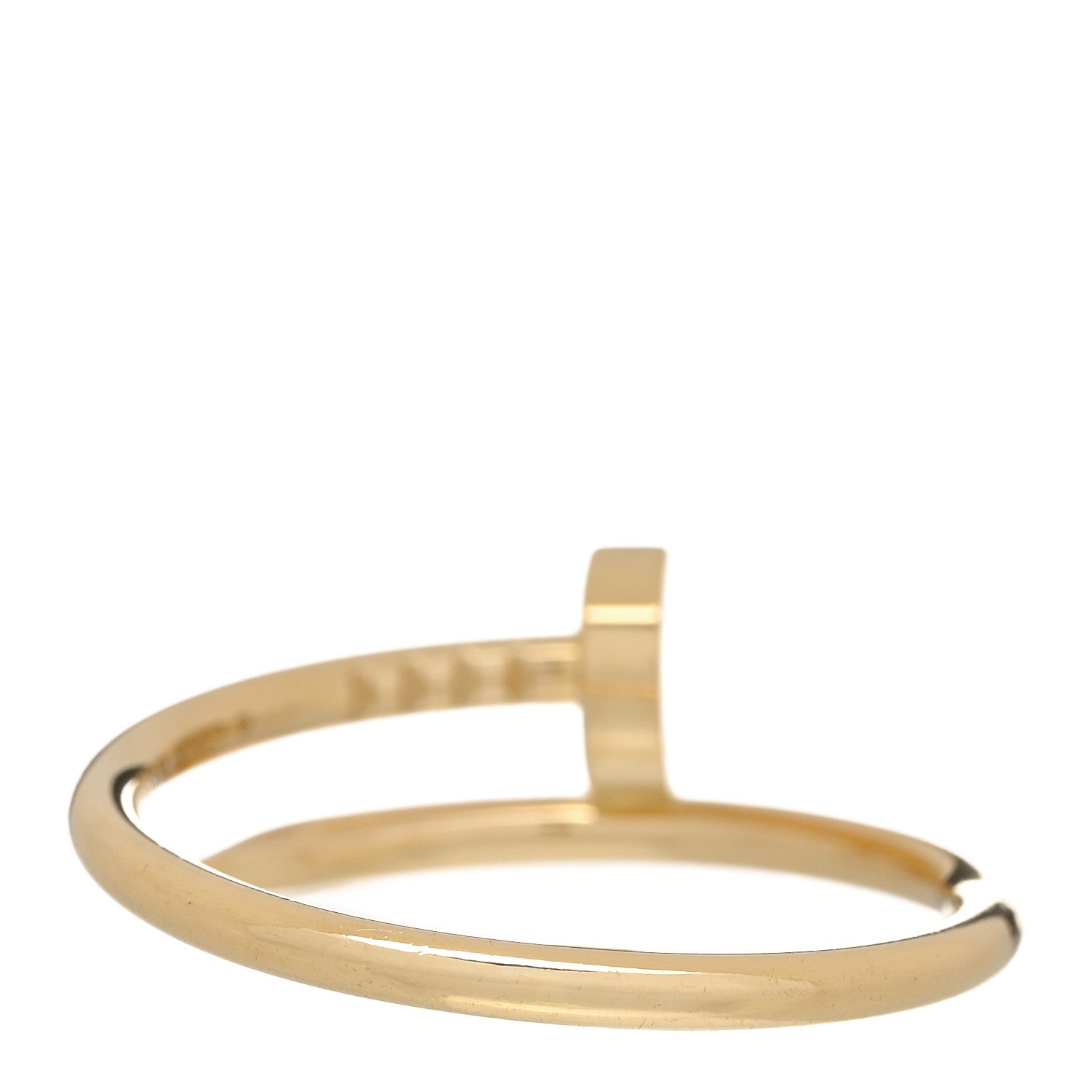 Cartier 18K Yellow Gold Small Juste Un Clou Ring 55 7.25 3 of 4