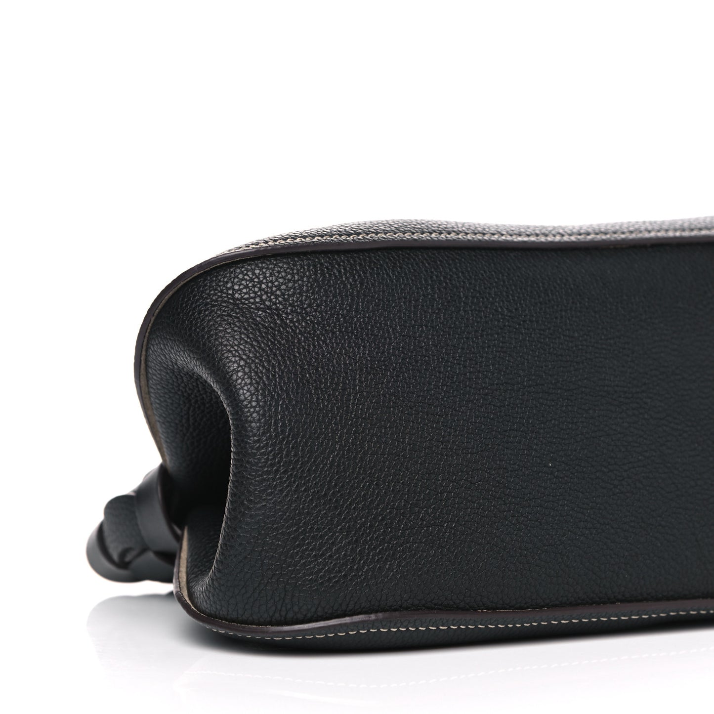 Grained Calfskin Darryl Clutch Black