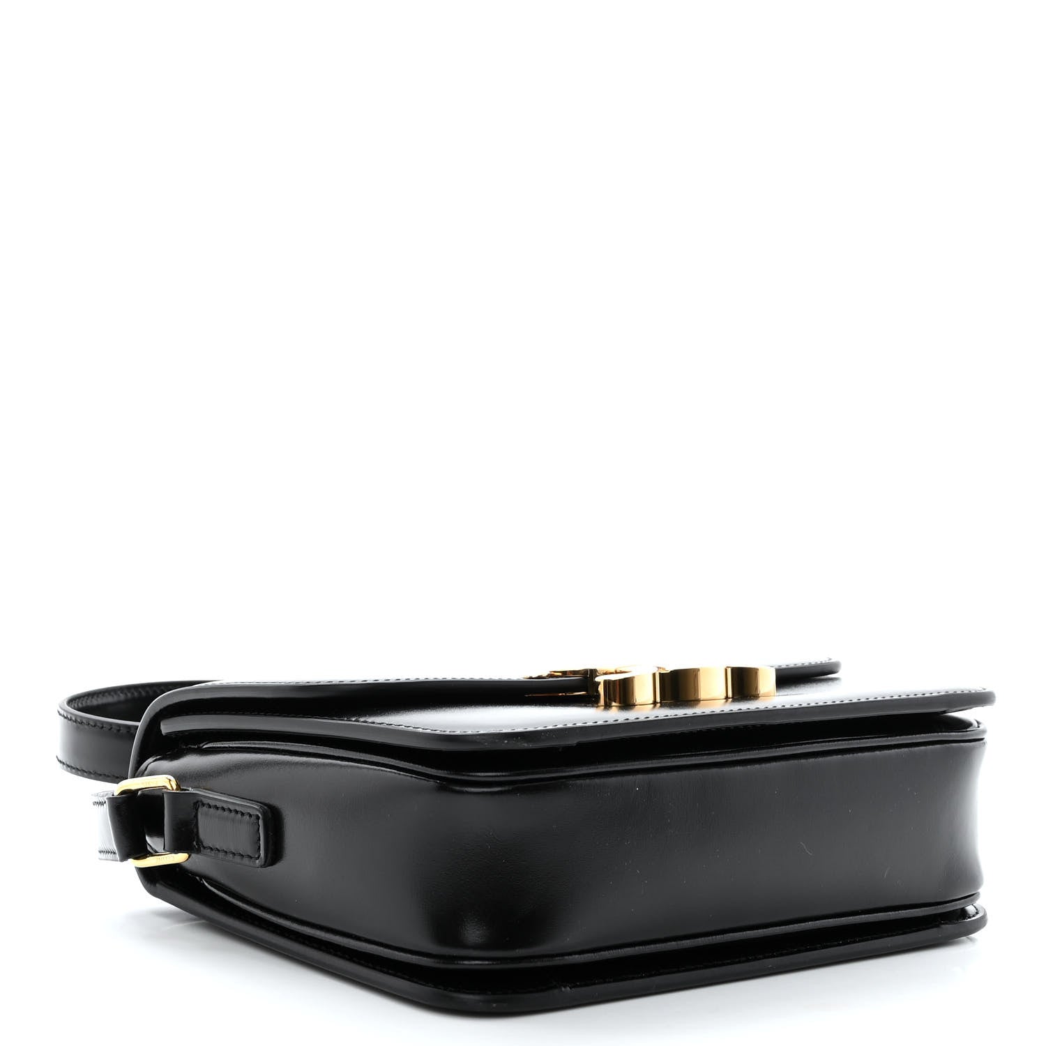 Celine Shiny Calfskin Teen Triomphe Black 4 of 9