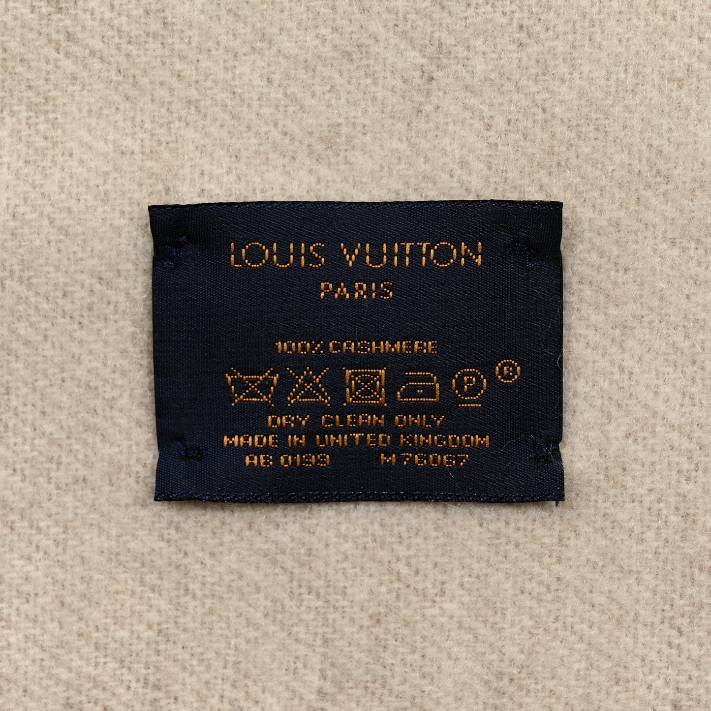 Cashmere Monogram Reykjavik Scarf Sand