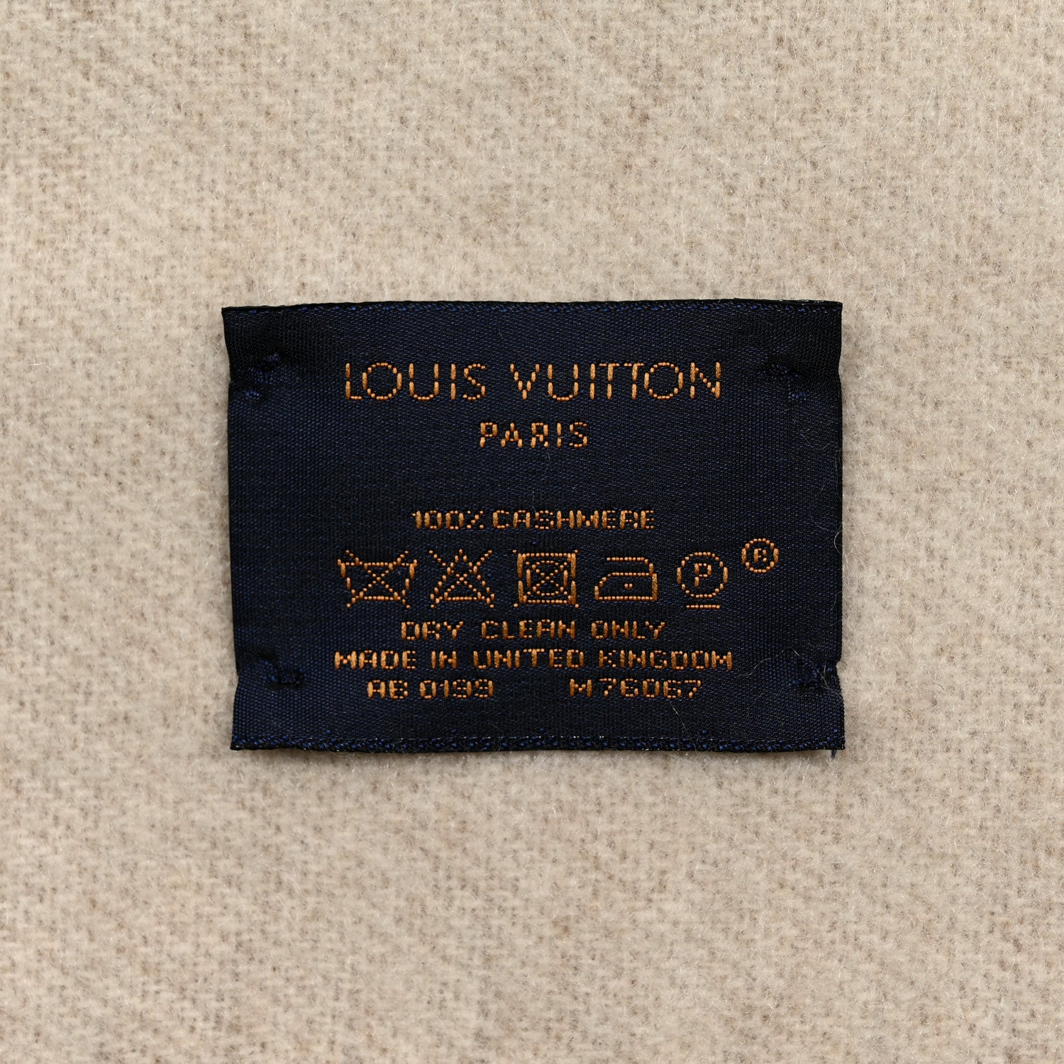 Louis Vuitton Cashmere Monogram Reykjavik Scarf Sand 3 of 3