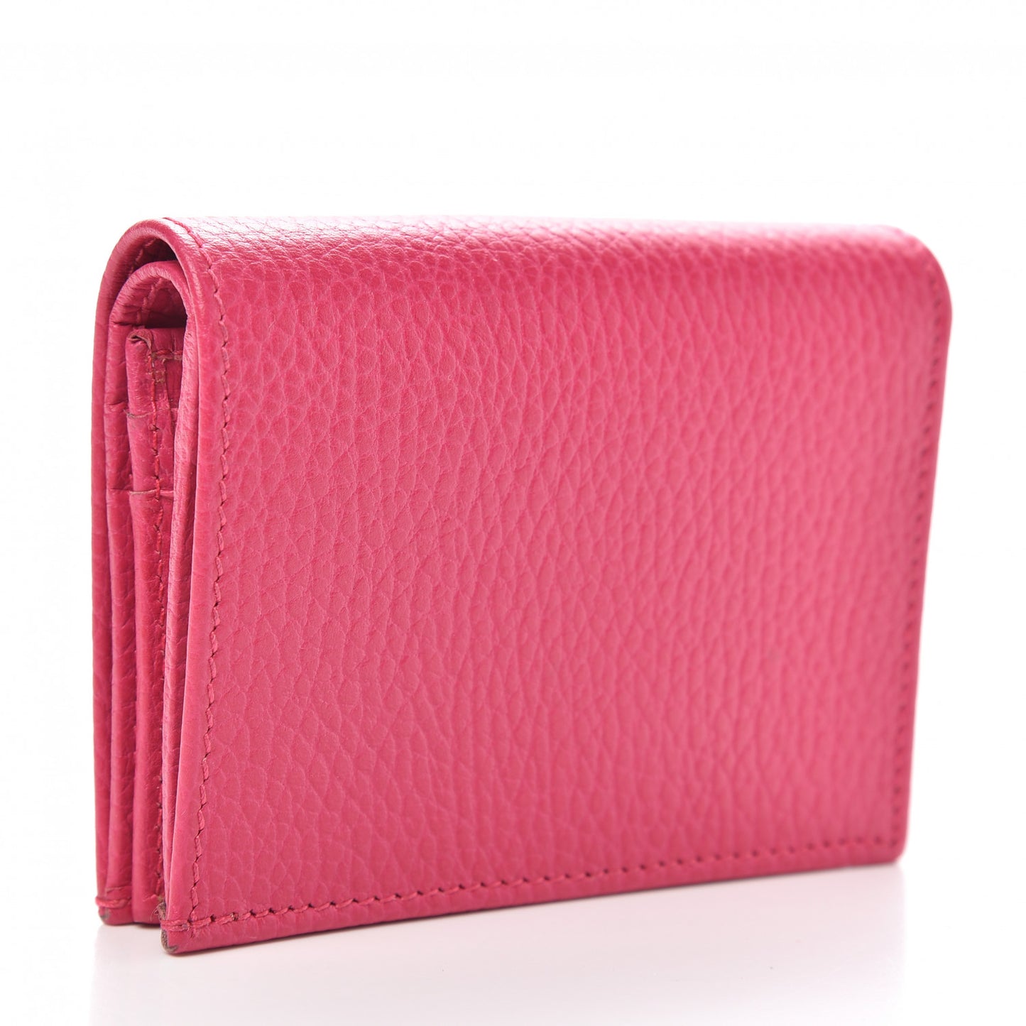 Dollar Calfskin GG Marmont Card Case Box Pink