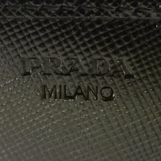 Prada Saffiano Long Wallet Black 7 of 9