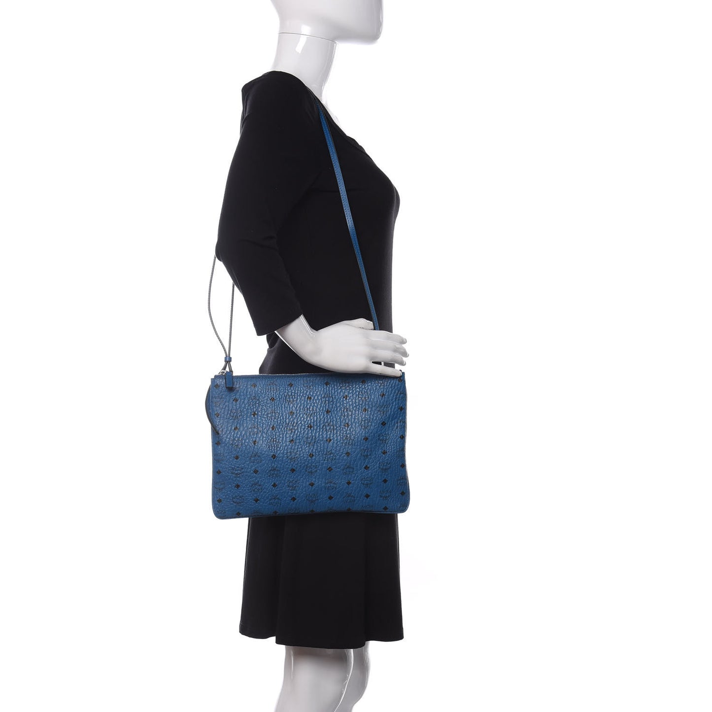 Visetos Medium Crossbody Pouch Blue