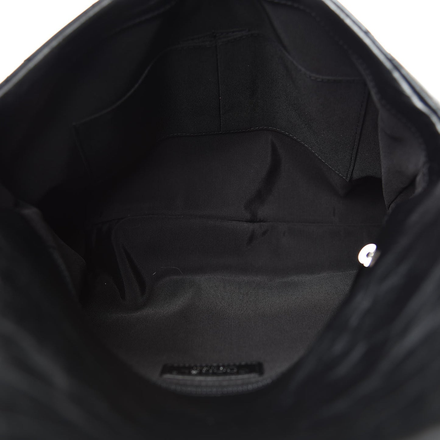 Crackled Aged Calfskin Big Bang Flap Black