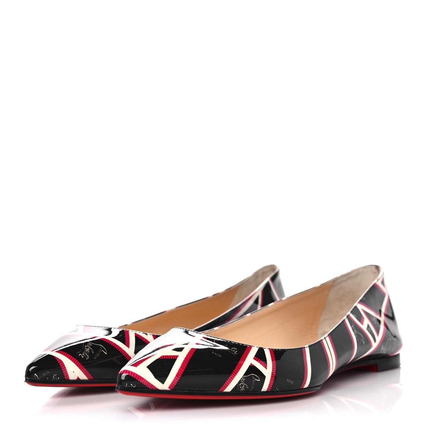 Christian Louboutin Patent Ribbon Ballalla Flats 37 Multicolor 3 of 7