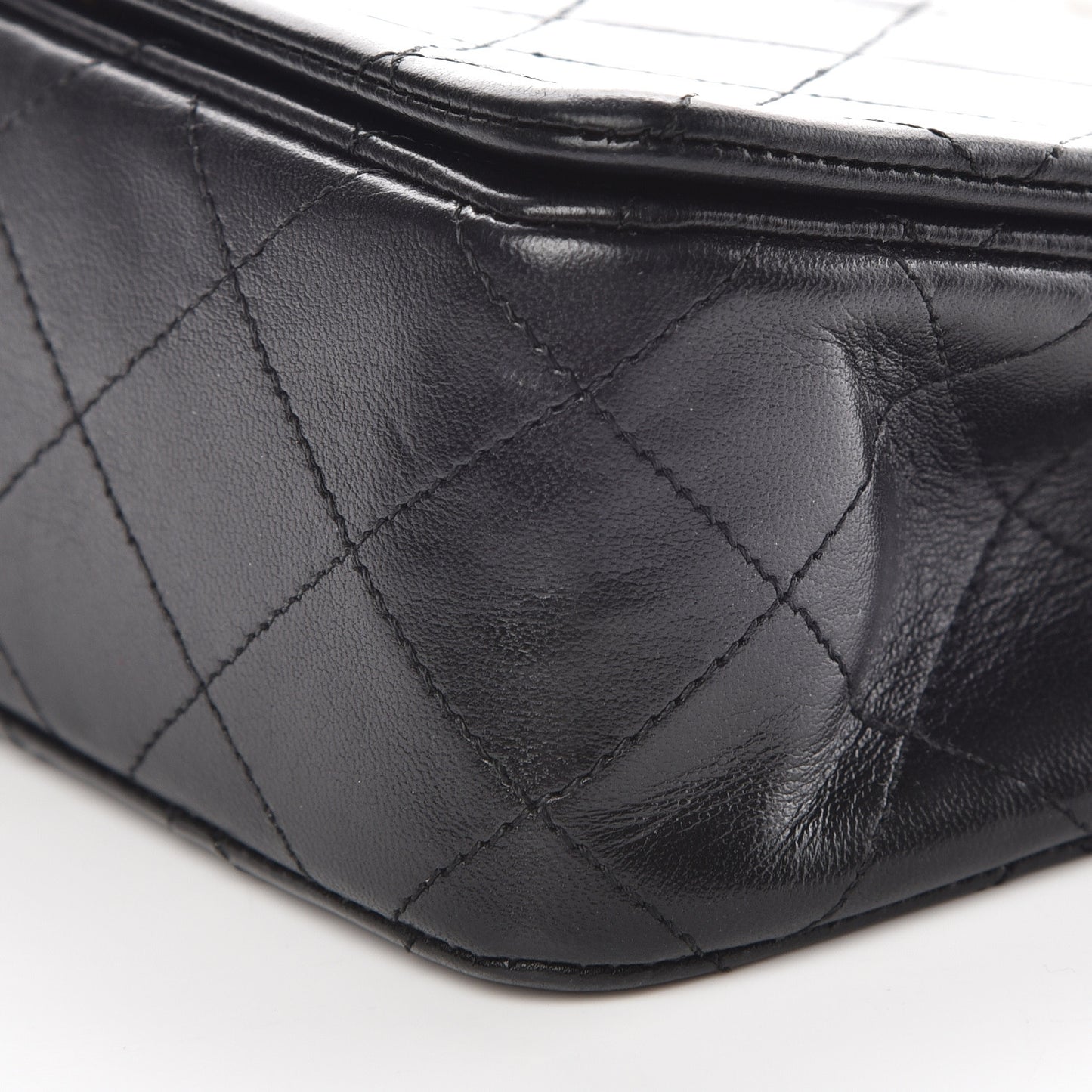 Lambskin Quilted Mini Flap Black