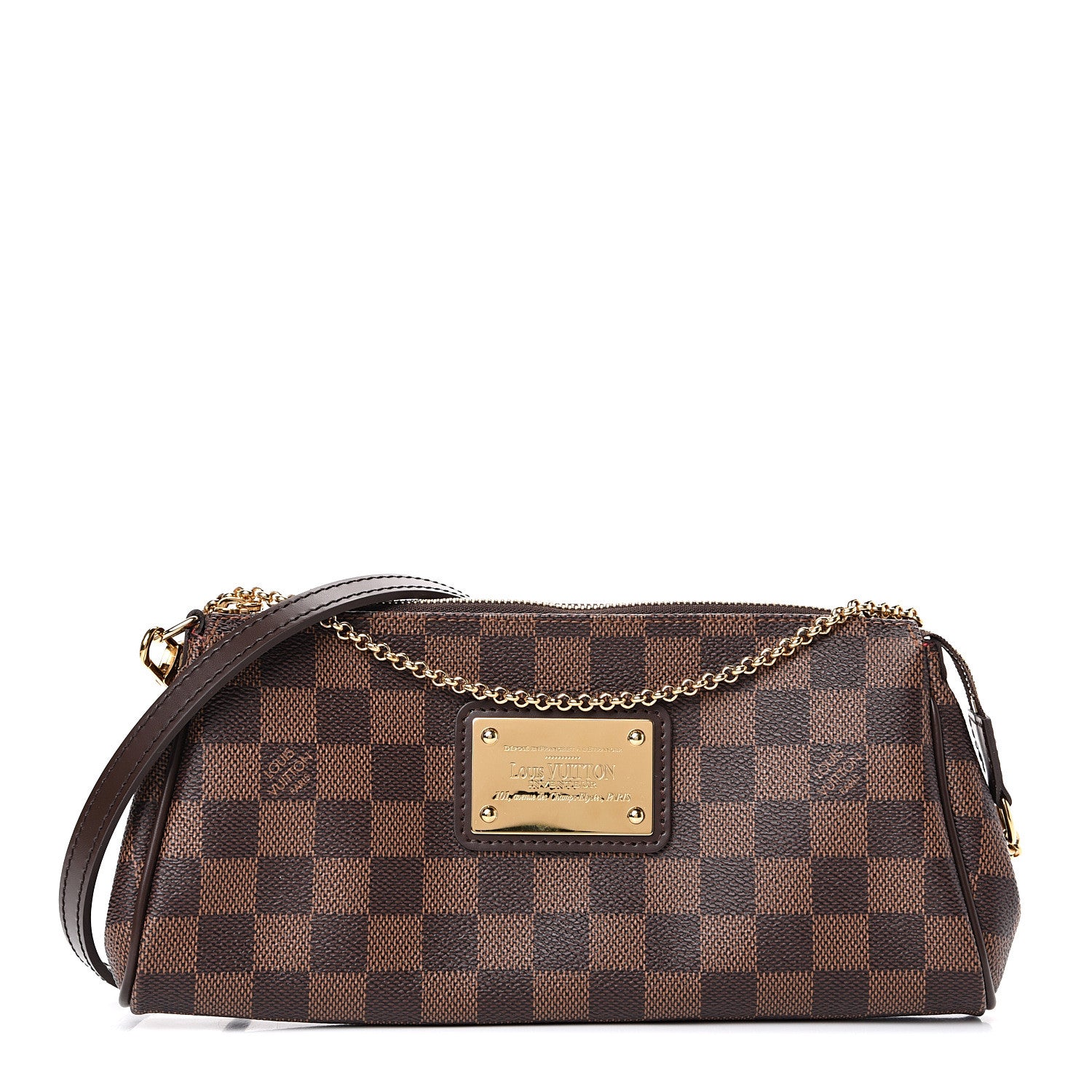 Louis Vuitton Damier Ebene Eva Clutch 1 of 10