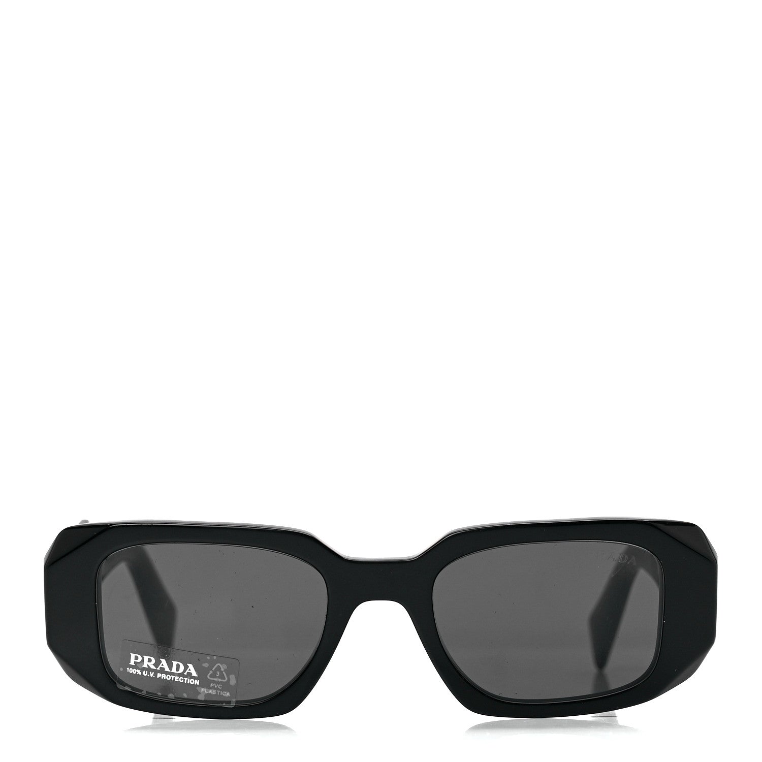 Prada Acetate Symbole Sunglasses SPR 17W Black 2 of 6