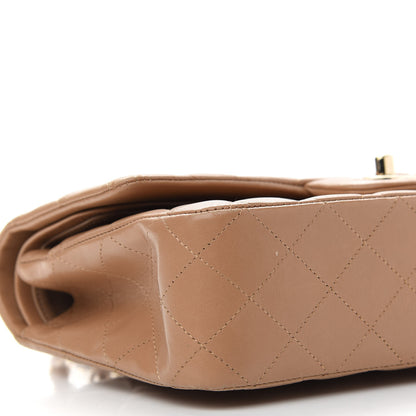 Chanel Lambskin Quilted Medium Double Flap Beige 8 of 9