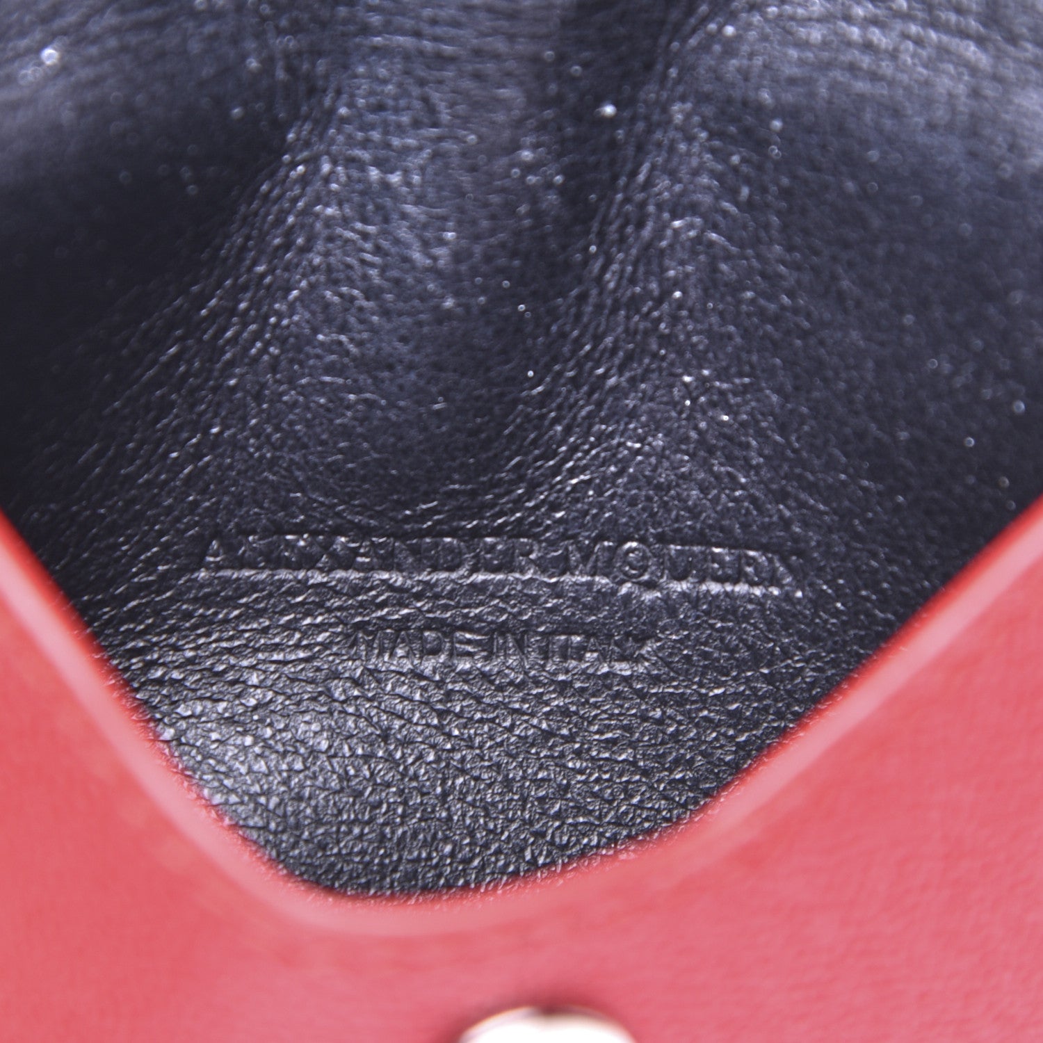 Alexander McQueen Calfskin Insignia Envelope Card Holder Pink 8 of 11