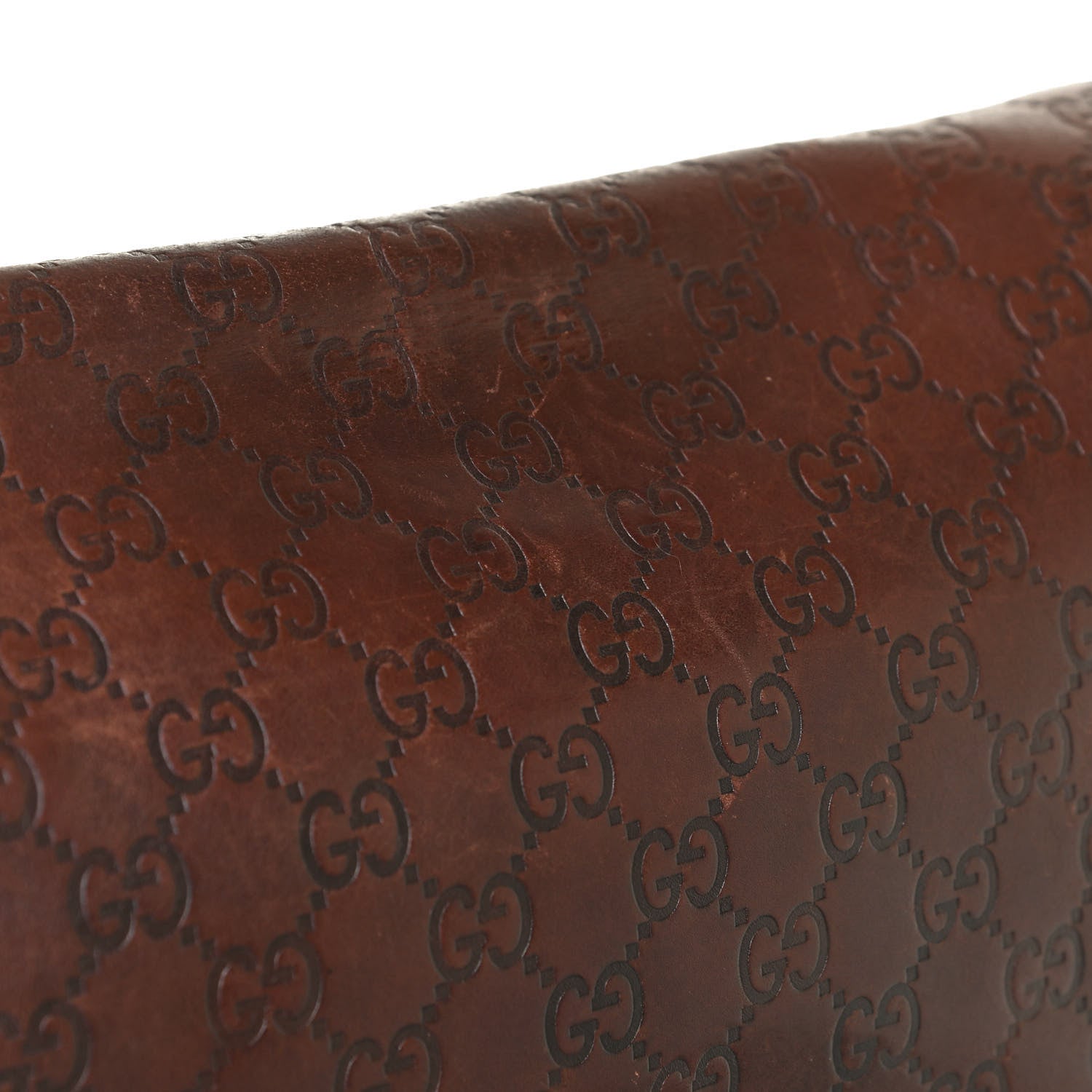 Gucci Guccissima Flap Messenger Bag Dark Brown 18 of 30