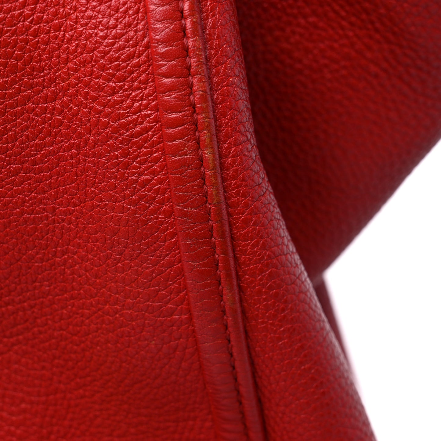 Pebbled Calfskin Medium Soho Shoulder Bag Red