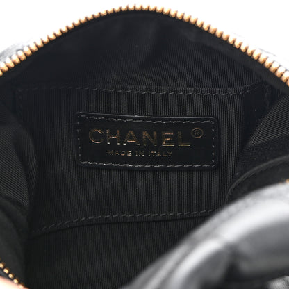 Chanel Lambskin Quilted Small Perfect Meeting Hobo Black 6 of 9