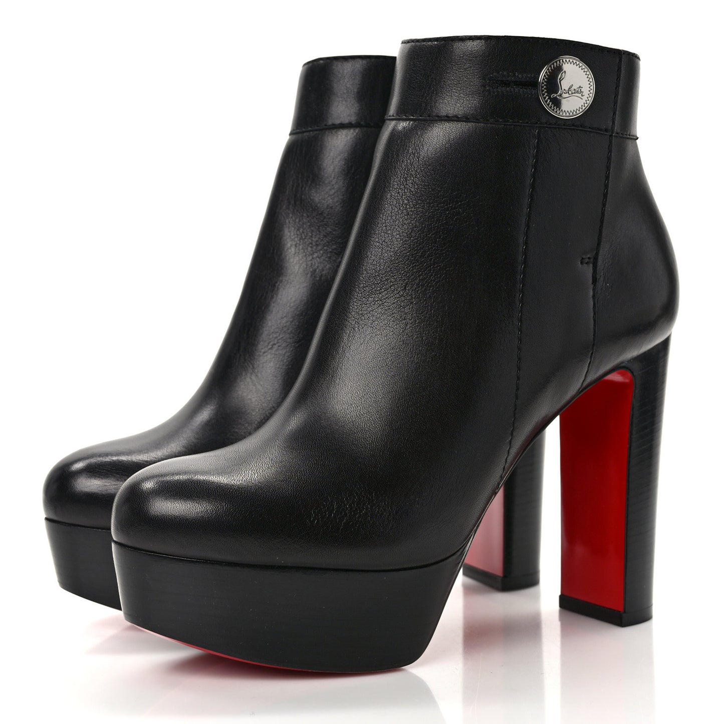 Calfskin Janis Alta 120 Booties 37 Black