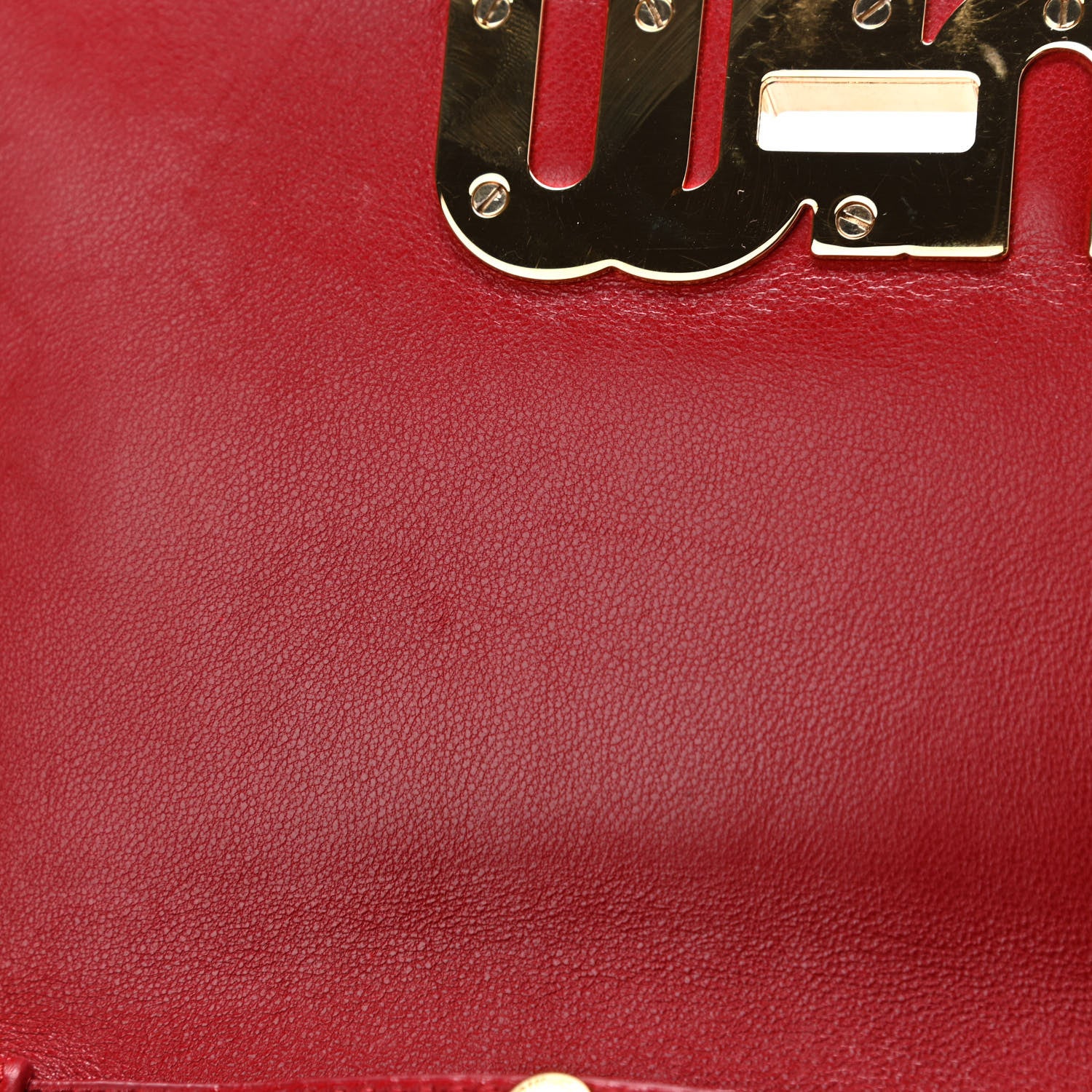 Miu Miu Nappa Matelasse Flap Clutch Red 11 of 12