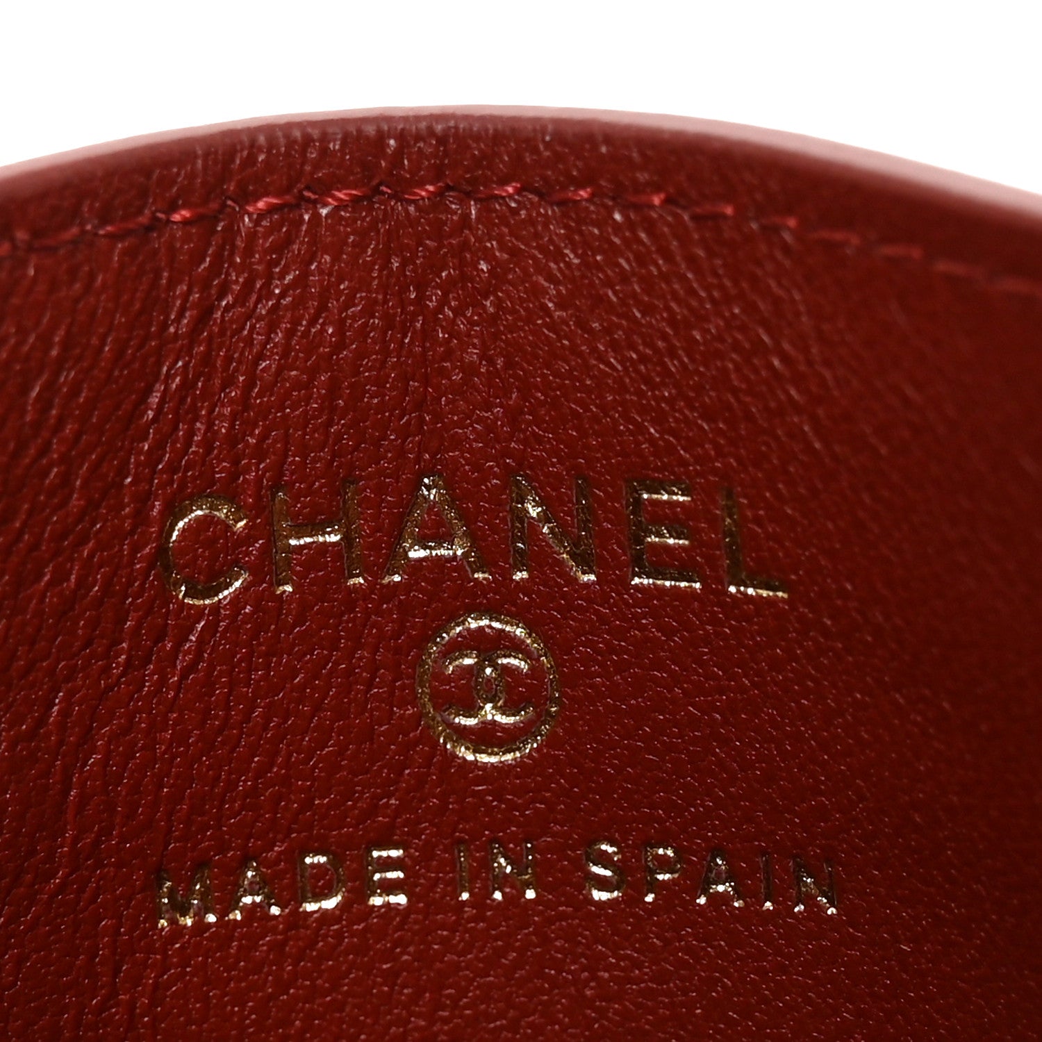 Chanel Calfskin Crocodile Embossed Crococo Card Holder Burgundy 6 of 8