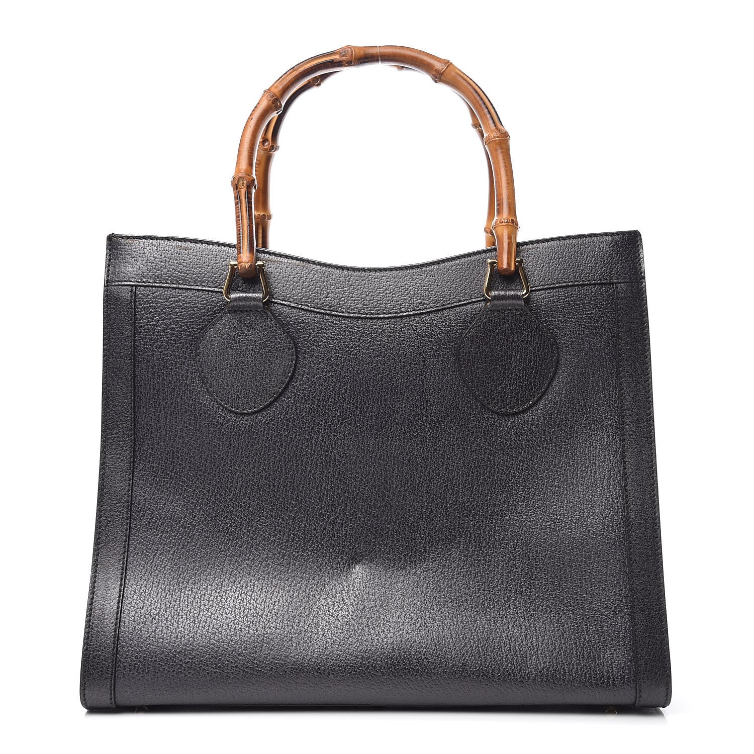 Gucci Calfskin Bamboo Top Handle Tote Dark Grey 1 of 17