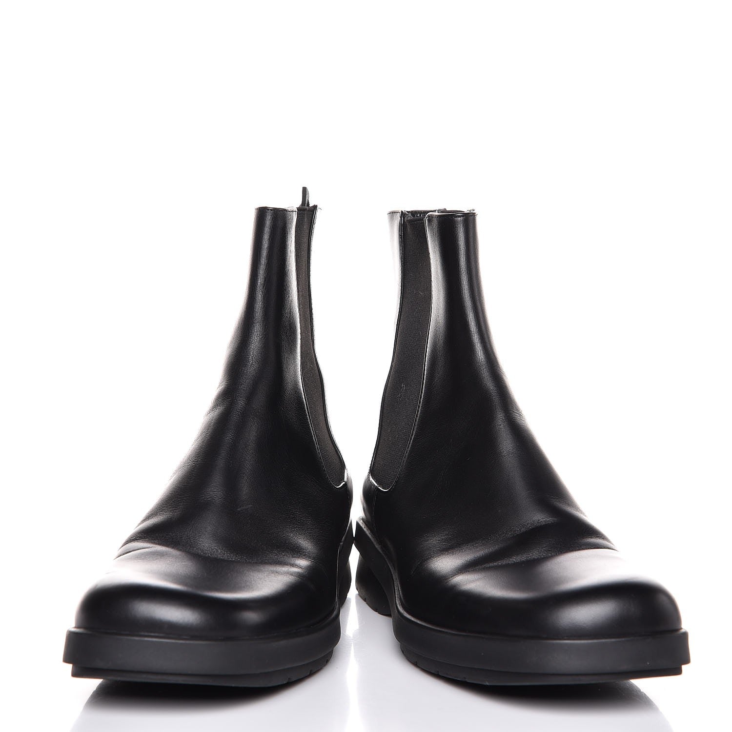 Gucci Mens Calfskin Web Ankle Boots 8.5 Black 9 of 11