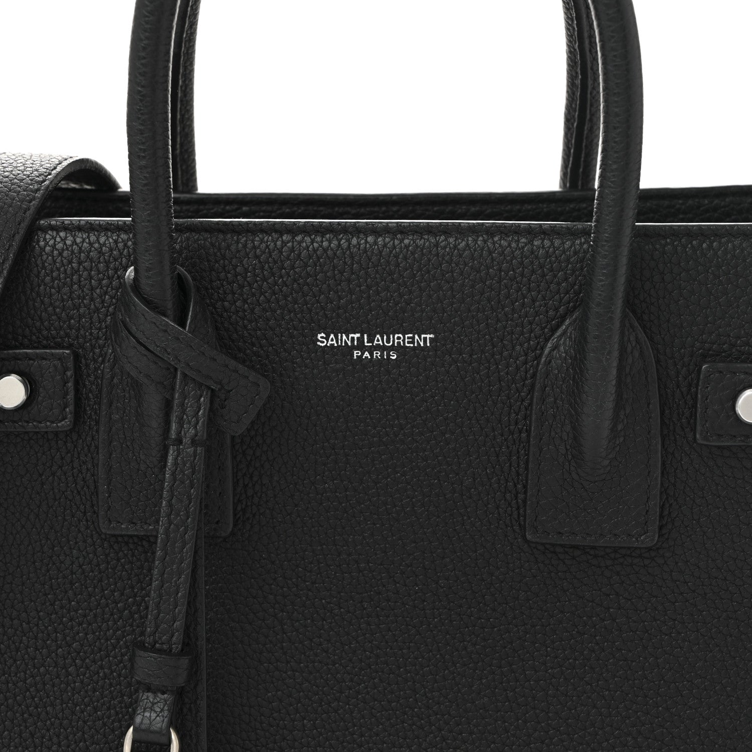 Saint Laurent Grained Calfskin Baby Sac De Jour Souple Black 8 of 10