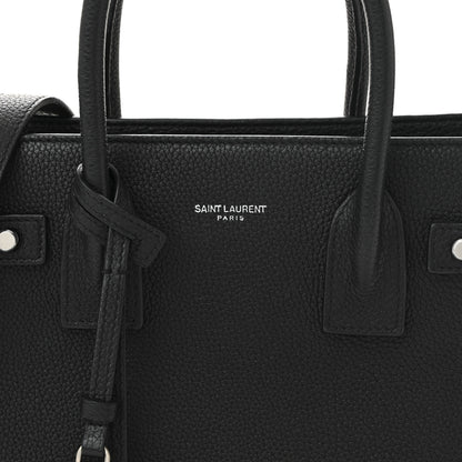 Saint Laurent Grained Calfskin Baby Sac De Jour Souple Black 8 of 10