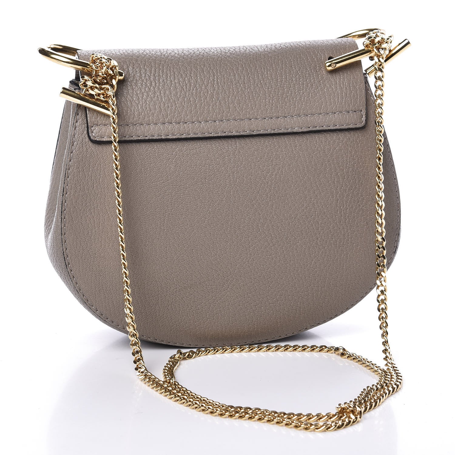 Chloe Grained Lambskin Mini Drew Shoulder Bag Motty Grey 2 of 8