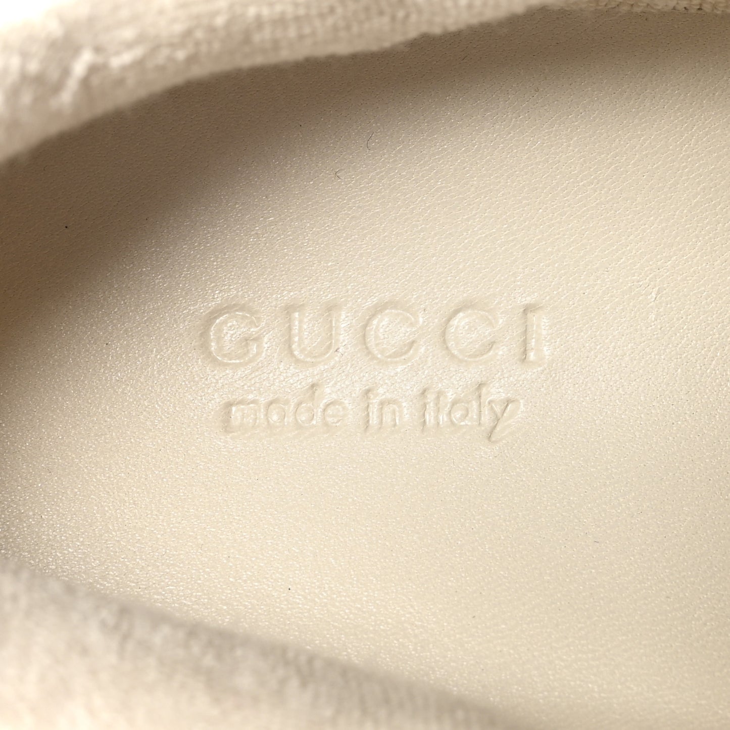 Calfskin GG Supreme Crystals Web Screener Sneakers 38 Beige Ebony Wild Rose