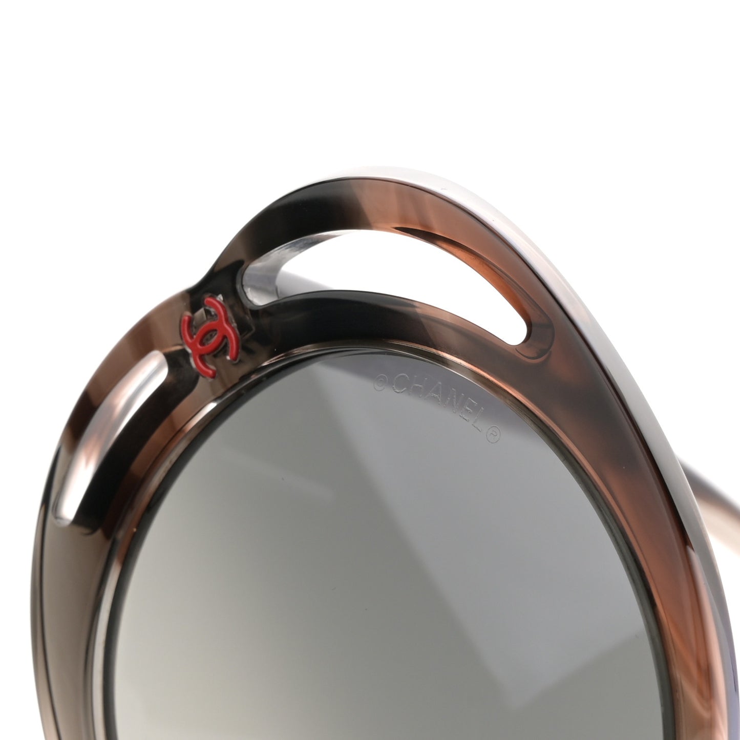 Acetate Round Sunglasses 71572A Black Tortoise