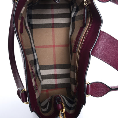 Burberry Soft Grain Medium Buckle Tote Dark Plum 6 of 9