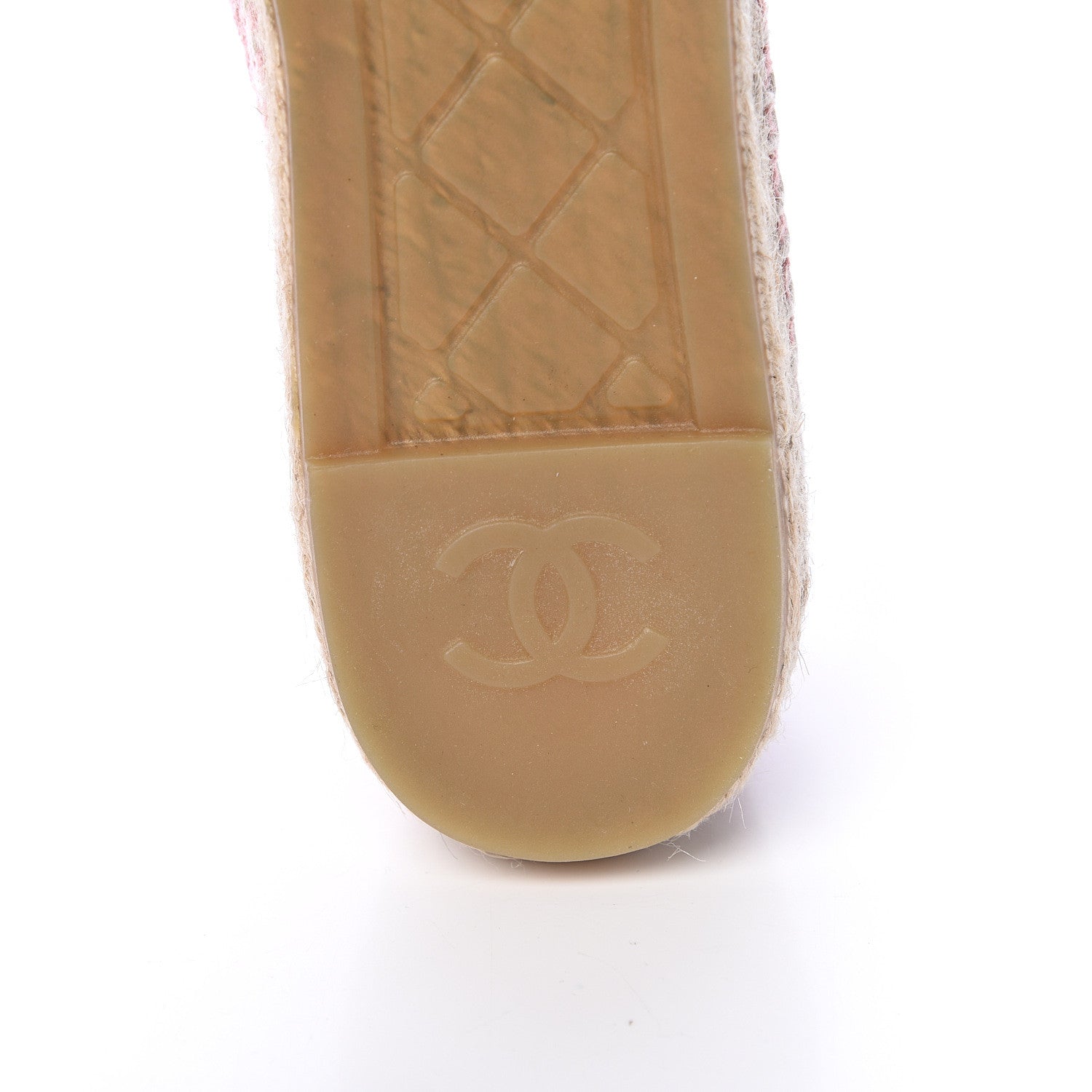 Chanel Velvet Grosgrain Quilted Camellia CC Espadrilles 41 Pink Black 8 of 9