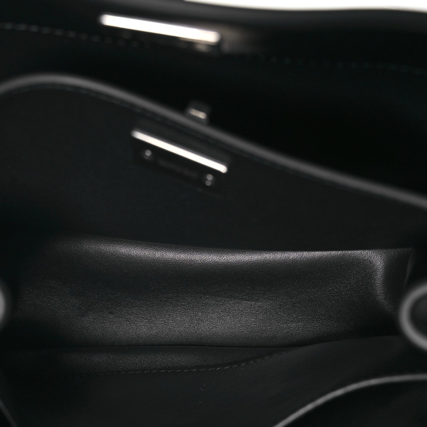 Natural Smooth Calfskin Mini Rodeo Top Handle Handbag Black