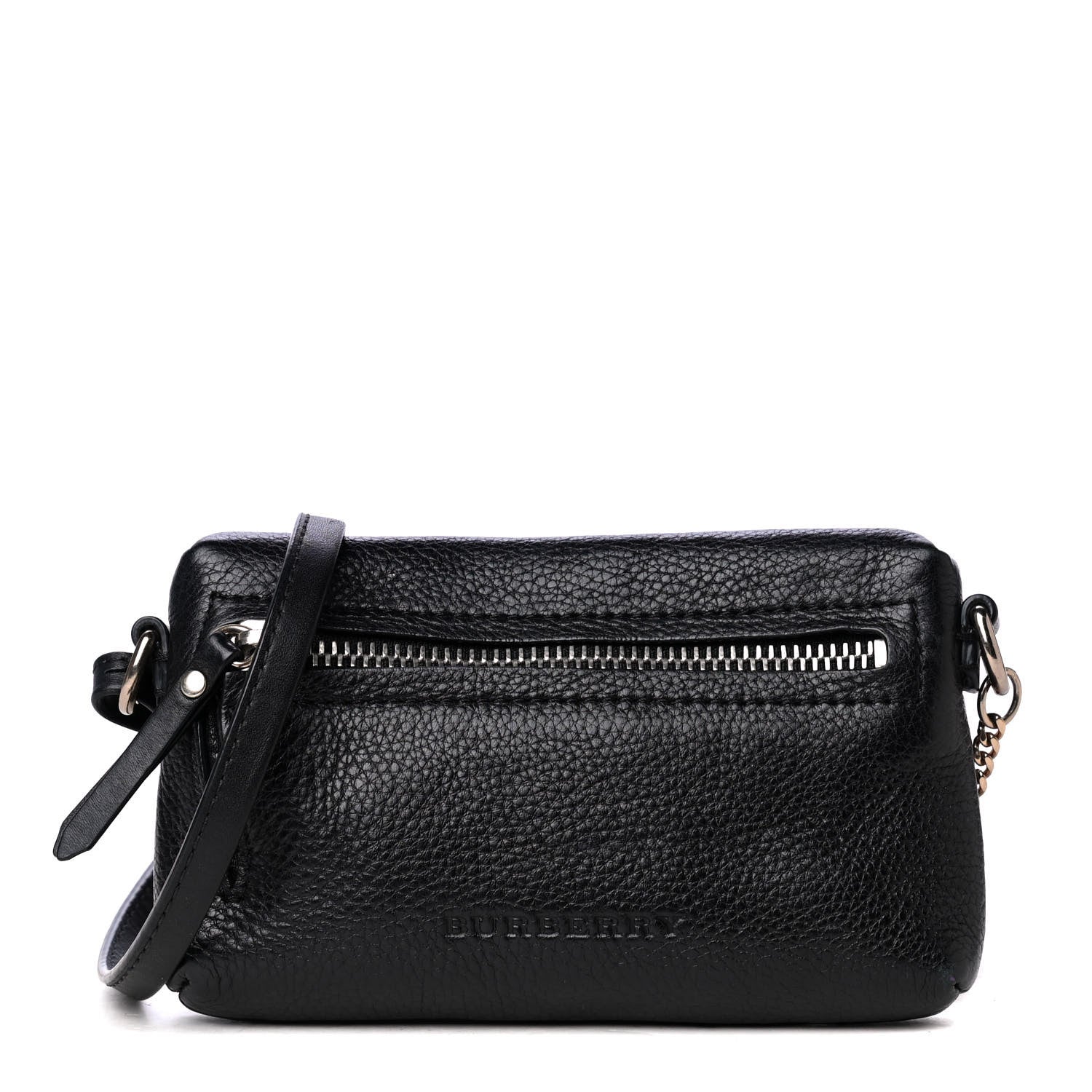Burberry Grainy Calfskin Mini Rossett Bodybrit Biker Crossbody Black 1 of 4