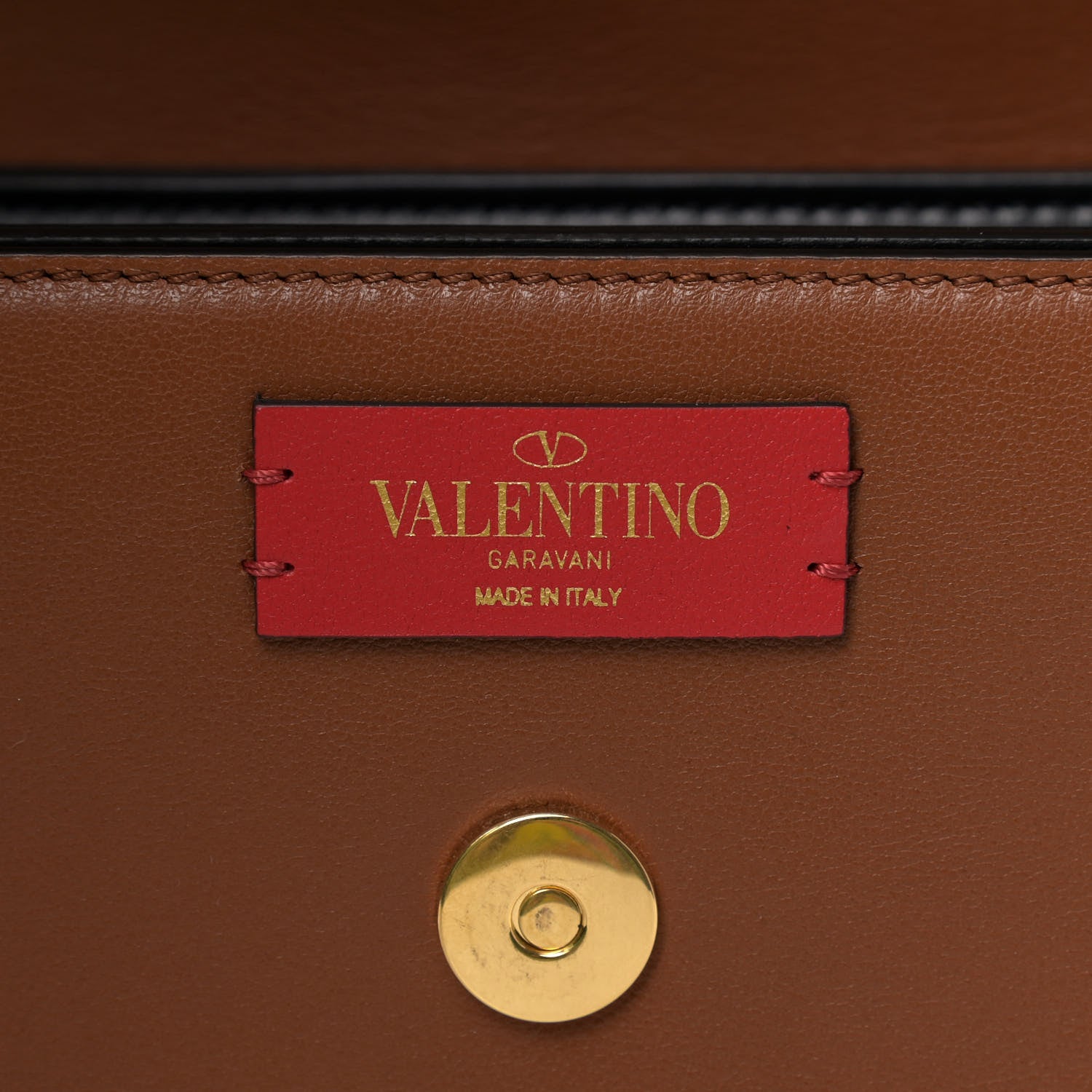 Valentino Garavani Smooth Calfskin Supervee Shoulder Bag Saddle Brown 6 of 8