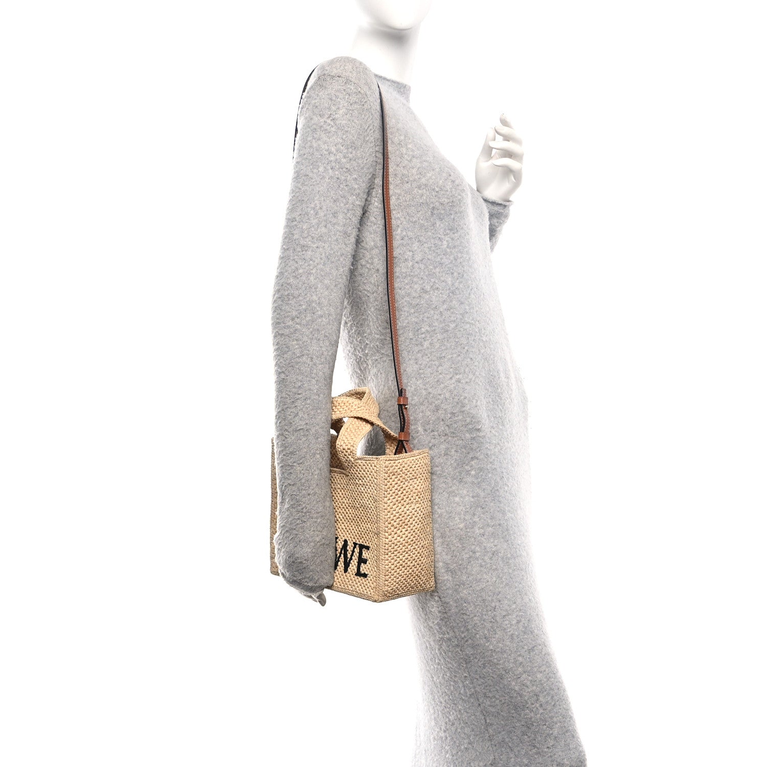 Loewe Raffia Paula's Ibiza Small Font Tote Natural Tan 2 of 9