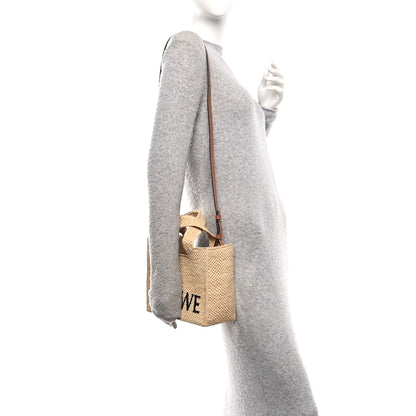 Loewe Raffia Paula's Ibiza Small Font Tote Natural Tan 2 of 9