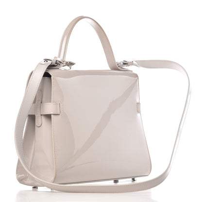 Delvaux Patent Calfskin MM Tempete Satchel Gray 4 of 16