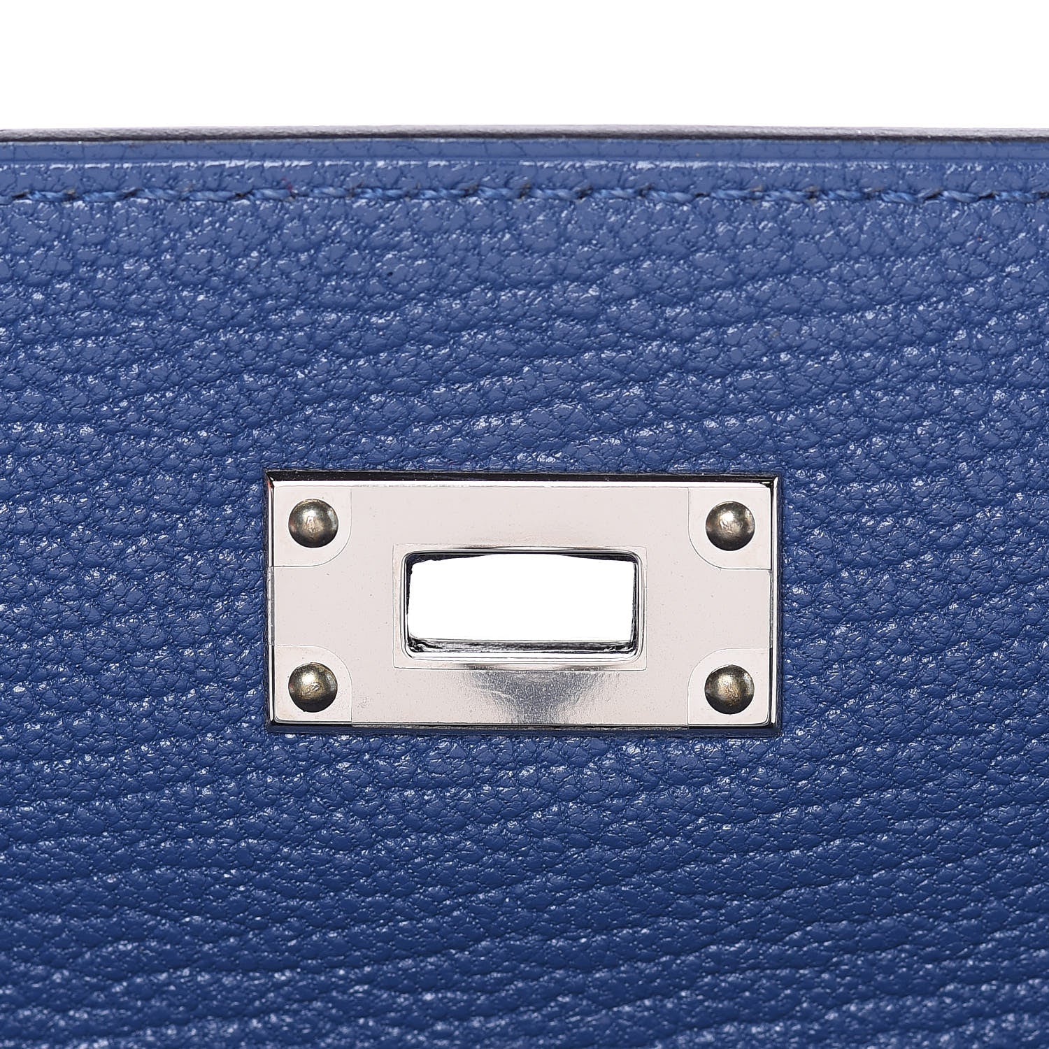 Hermes Chevre Mysore Kelly Longue Wallet Bleu Brighton 12 of 17