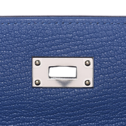 Hermes Chevre Mysore Kelly Longue Wallet Bleu Brighton 12 of 17