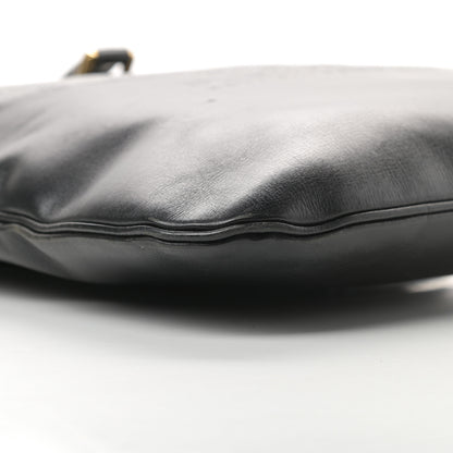 Burberry Textured Calfskin Crest Embossed Large Tote Black 10 of 13