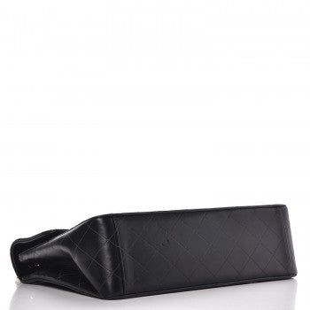 Chanel Lambskin Quilted XL Jumbo Single Flap Black 4 of 10