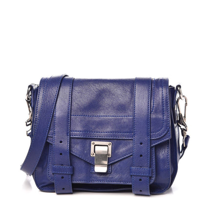 Proenza Schouler Lambskin PS1 Mini Pouch Messenger Cobalt Blue 1 of 10