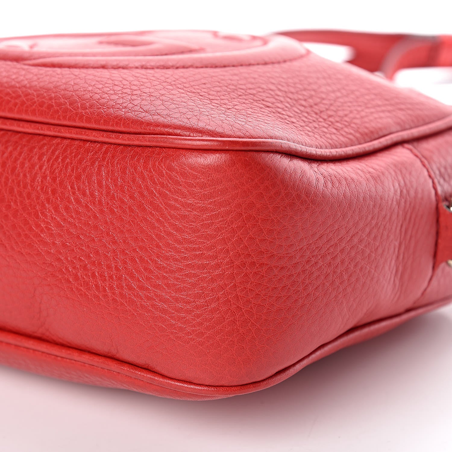 Gucci Pebbled Calfskin Small Soho Disco Bag Tabasco Red 12 of 12