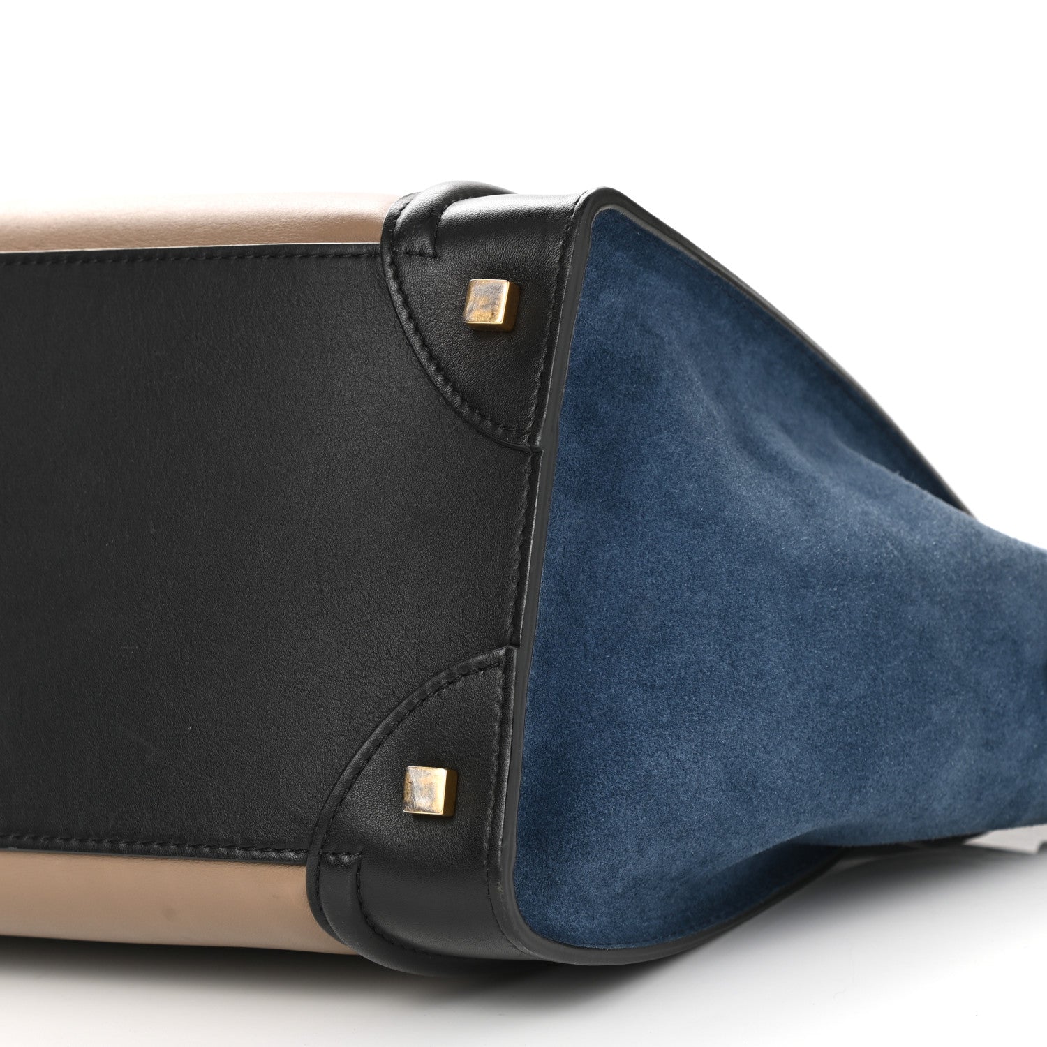 Celine Smooth Calfskin Suede Mini Tri-Color Luggage Beige 9 of 9